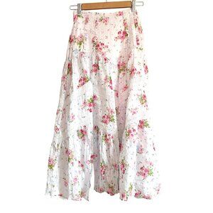 Altard State Rosie Floral Midi Maxi Skirt Tiered Cottagecore Fairy Feminine S